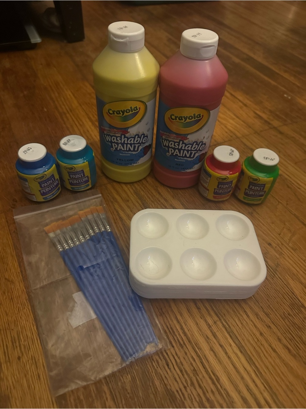 Crayola Washable Paint Kit - Yellow, Pink, Blue, Red, Green